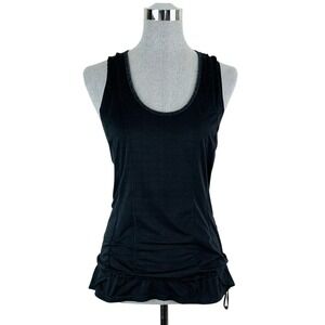 Lululemon‎ Black Ruffle Mind over Matter Tank Top
